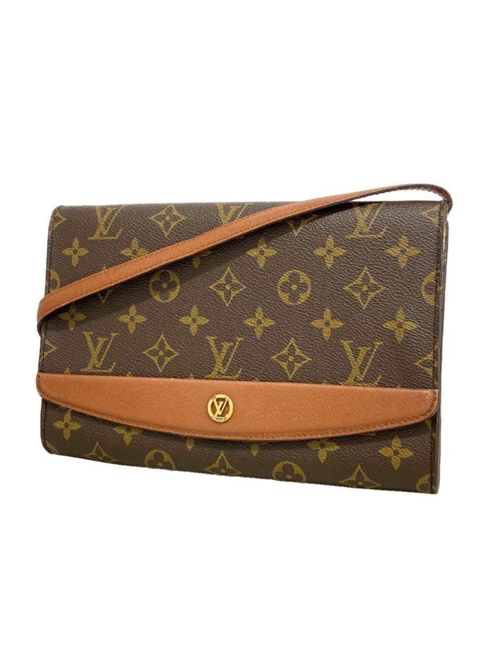 Louis Vuitton Shoulder Bag Monogram Bordeaux 24 Brown